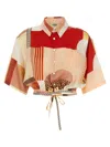 Fendi Camicia In Seta Stampata Donna