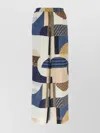 Fendi Patchwork Print Silk Flowing Pyjama Trousers Clothing In Multi