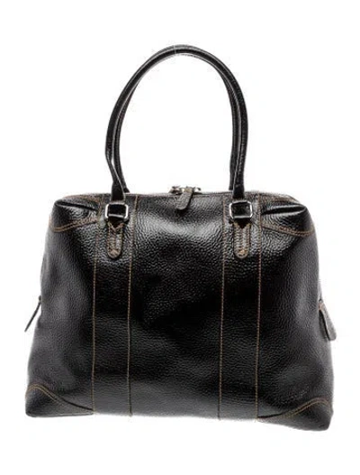 Pre-owned Fendi Patent Leather Shoulder Bag In Black