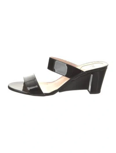 Pre-owned Fendi Patent Leather Slides