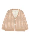 Fendi Pattern Cardigan In Brown