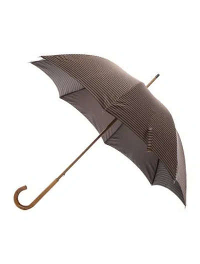 Pre-owned Fendi Pattern  Umbrella In Brown