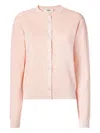 Fendi Patterned Buttoned Cardigan In Pink