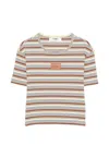 Fendi Patterned Cotton Elastane T-shirt In Multi