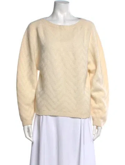 Pre-owned Fendi Patterned Crew Neck Sweater In Neutrals