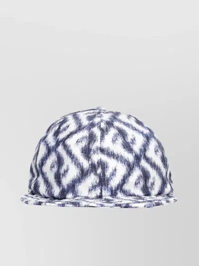 Fendi Patterned Curved Brim Baseball Cap