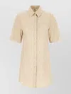 Fendi Patterned Dress With Elasticated Waist And Short Sleeves