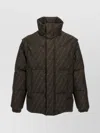Fendi Patterned High Collar Padded Jacket With Pockets