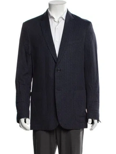 Pre-owned Fendi Patterned Jacket In Blue