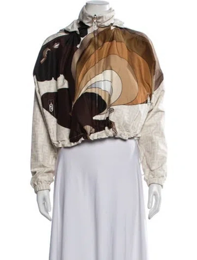 Pre-owned Fendi Patterned Jacket In Multicolor