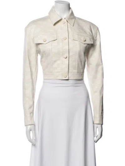 Pre-owned Fendi Patterned Jacket In Neutrals
