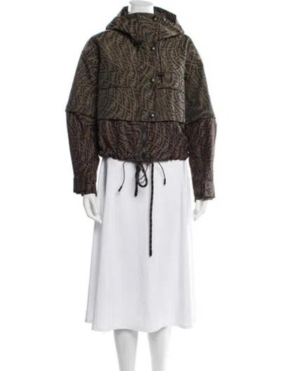 Pre-owned Fendi Patterned Jacket In Neutrals