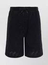 FENDI PATTERNED KNEE-LENGTH SHORTS WITH FRONT AND BACK POCKETS