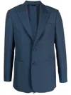 Fendi Peak-lapels Single-breasted Blazer In Blue