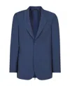Fendi Peak-lapels Single-breasted Blazer In Blue