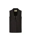 Fendi Peak Lapels Sleeveless Tailored Vest In Black