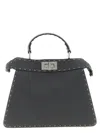 Fendi Small Peekaboo Iseeu Selleria Stitching Tote Bag In Gray