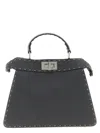 Fendi Small Peekaboo Iseeu Selleria Stitching Tote Bag In Gray