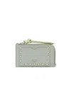 Fendi Peekaboo Card Holder In Matcha Green
