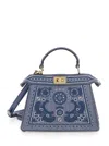 Fendi Peekaboo Denim Crochet