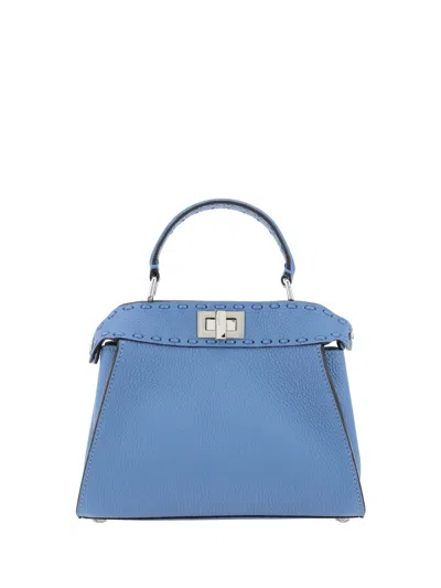 Fendi Peekaboo Handbag In Blue