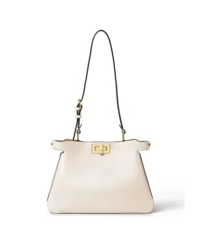 Fendi Peekaboo Handbag In White