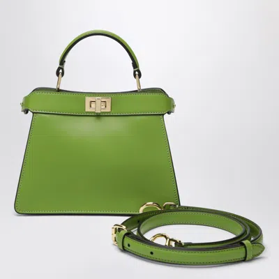 Fendi Peekaboo I See U Petite Bag In Green Forest Leather