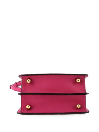 Pre-owned Fendi Peekaboo Iseeu Bag Leather Petite Crossbody Bag In Pink