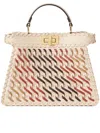 Fendi Women Peekaboo Iseeu Small Leather Crossbody Bag In Multi