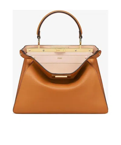 Fendi Peekaboo Iseeu Handbag In Brown