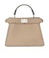 Fendi Small Peekaboo Iseeu Shoulder Bag In Nude