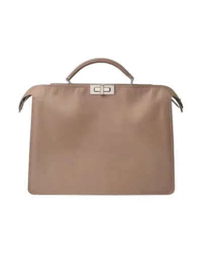 Fendi Peekaboo Iseeu Medium Nylon Beige