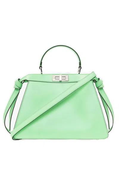 Fendi Peekaboo Iseeu Medium Tote Bag In Green