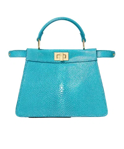 Fendi Peekaboo Iseeu Petite Shoulder Bag In Blue