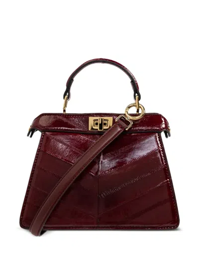 Fendi Peekaboo Iseeu Petite Tote Bag In Red