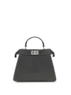 Fendi Small Peekaboo Iseeu Selleria Stitching Tote Bag In Gray