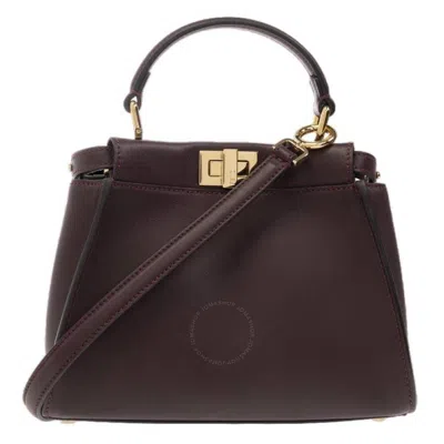 Fendi Peekaboo Iseeu Shoulder Bag In Red