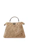 Fendi Peekaboo Iseeu Small Bag In Neutral