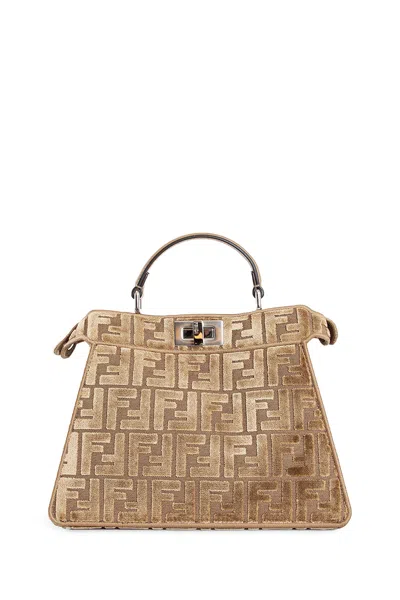 Fendi Peekaboo Iseeu Small Bag In Neutral