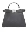 Fendi Small Peekaboo Iseeu Selleria Stitching Tote Bag In Black