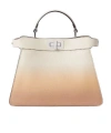 Fendi Small Peekaboo Gradient-effect Tote Bag In Brown