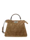 Fendi Women 'peekaboo Iseeu Small' Handbag In Brown