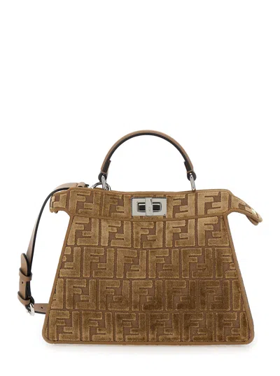 Fendi Women 'peekaboo Iseeu Small' Handbag In Brown