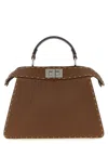 Fendi Peekaboo Iseeu Small Handbag In Brown
