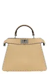 Fendi Small Leather Shoulder Bag With Top Handle