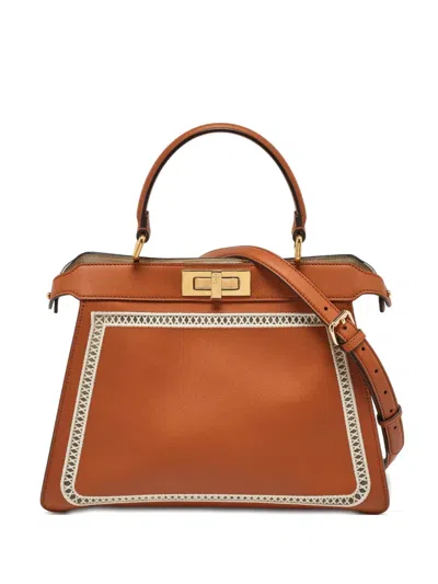 Pre-owned Fendi Peekaboo Iseeu Tote Bag In Brown