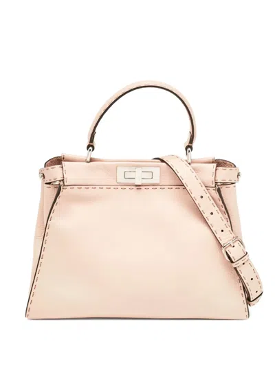 Pre-owned Fendi Peekaboo Iseeu Tote Bag In Neutral