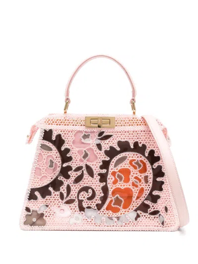 Pre-owned Fendi Peekaboo Iseeu Tote Bag In Pink
