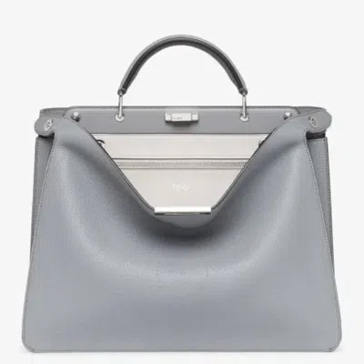 Fendi Peekaboo Leather Briefcase