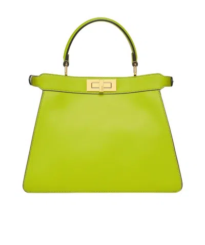 Fendi Peekaboo Iseeu Medium Tote Bag In Green